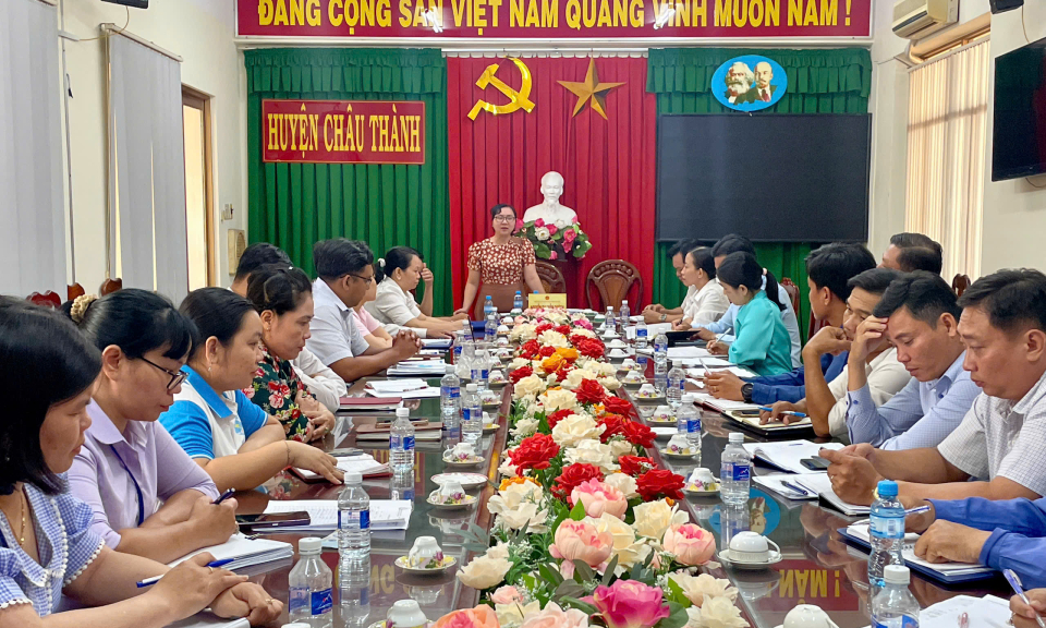 Châu Thành kiểm tra tiến độ giải ngân vốn nông thôn mới