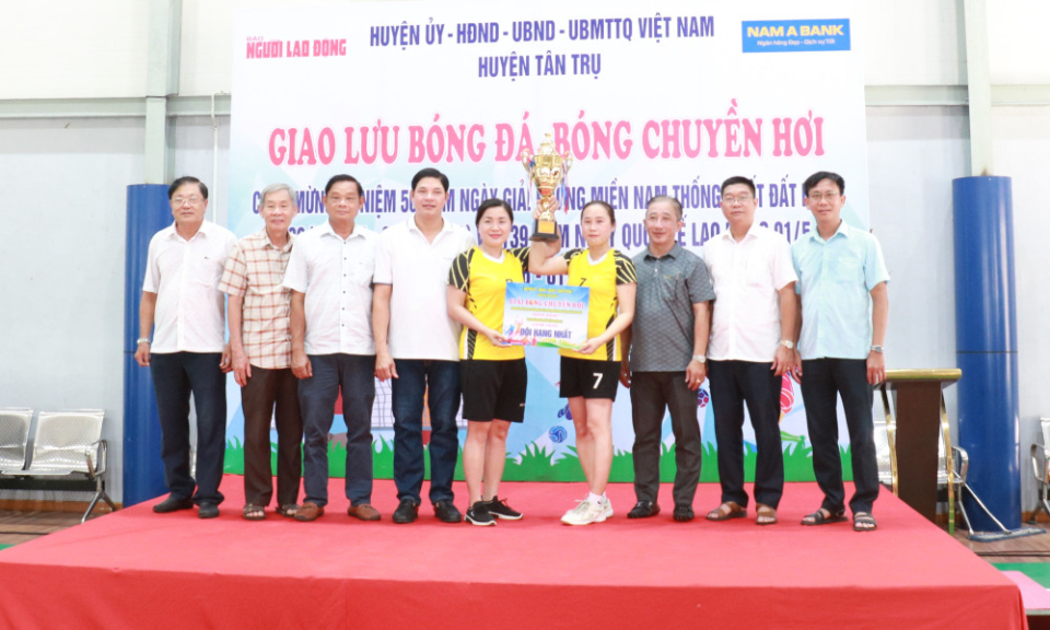 Tân Trụ: Tổ chức hội thao chào mừng kỷ niệm 50 năm Ngày Giải phóng miền Nam thống nhất đất nước