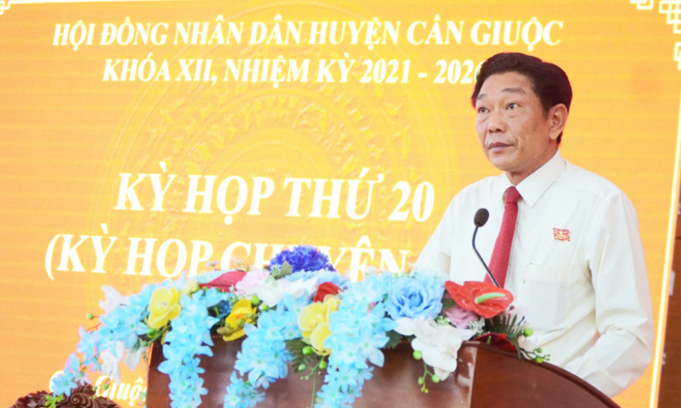 HĐND huyện Cần Giuộc tổ chức Kỳ họp lần thứ 20