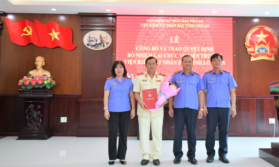 Ông Trương Văn Nghị được bổ nhiệm lại chức vụ Viện trưởng Viện Kiểm sát nhân dân tỉnh
