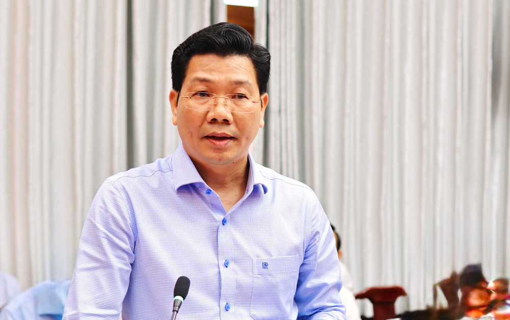 Bí thư Tỉnh ủy, Chủ tịch HĐND tỉnh Tây Ninh - Nguyễn Mạnh Hùng thông tin về kết quả thực hiện Nghị quyết với Tổ công tác