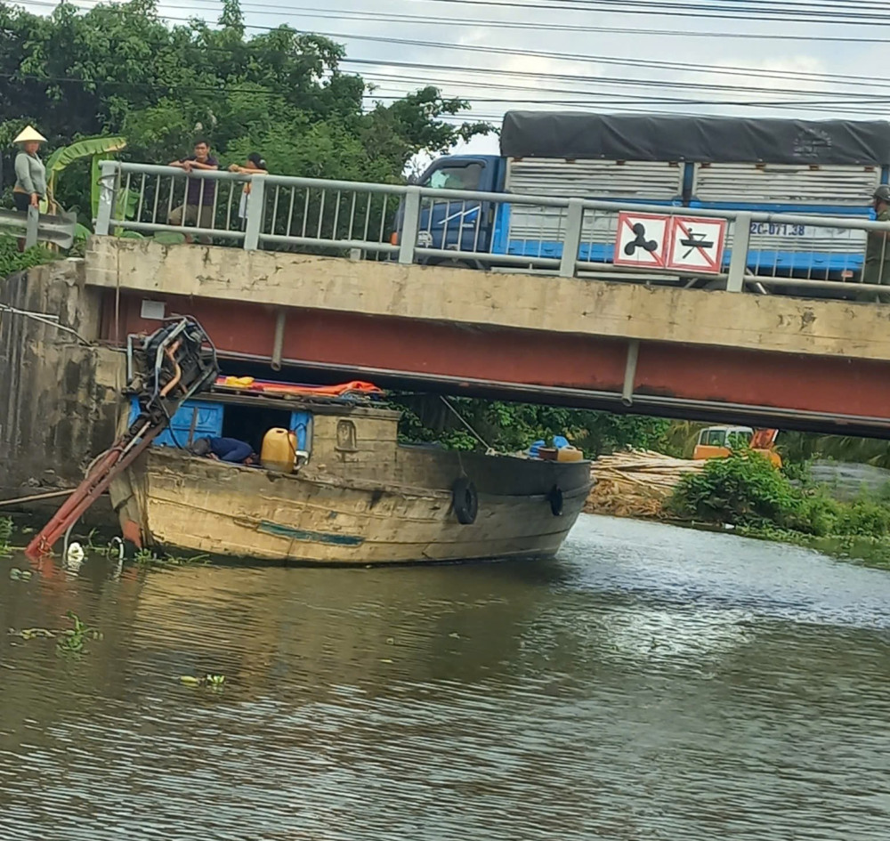 Hiện trường xảy ra vụ tai nạn