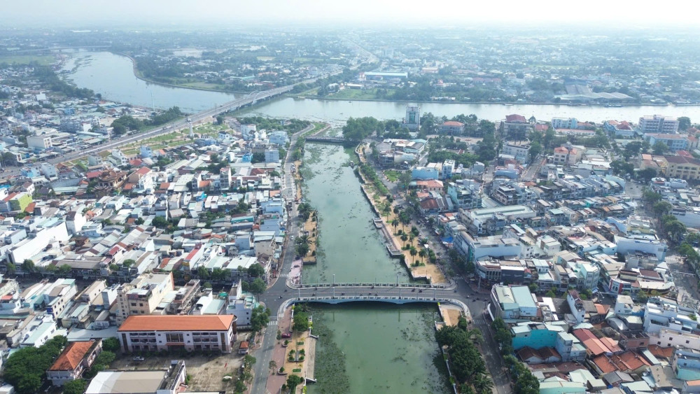 Một góc TP.Tân An, tỉnh Long An hiện nay