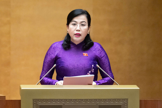 Chủ nhiệm Ủy ban Công tác đại biểu của Quốc hội Nguyễn Thanh Hải đã đọc Tờ trình Quốc hội về dự án Luật sửa đổi, bổ sung một số điều của Luật Bầu cử đại biểu Quốc hội và đại biểu Hội đồng nhân dân. (Ảnh: quochoi.vn)