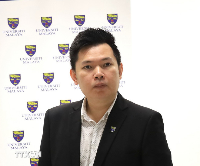 Học giả Collins Chong Yew Keat - chuyên gia đối ngoại và an ninh thuộc Đại học Malaya. (Ảnh: Viên Luyến/TTXVN)