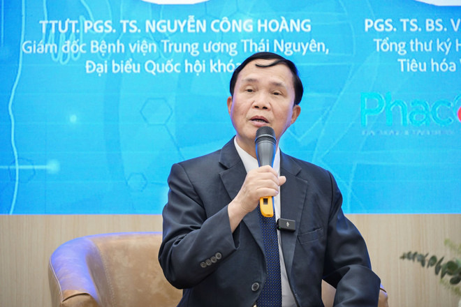 Phó Giáo sư Vũ Văn Khiên - Tổng Thư ký Hội Khoa học tiêu hóa Việt Nam. (Ảnh: PV/Vietnam+)