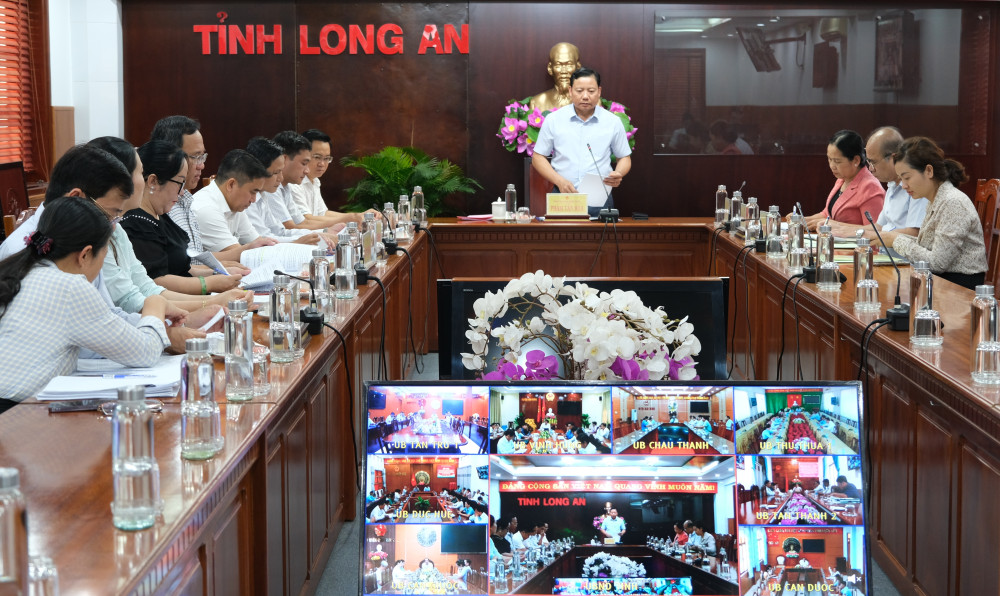 Đại biểu dự hội nghị tại điểm cầu tỉnh