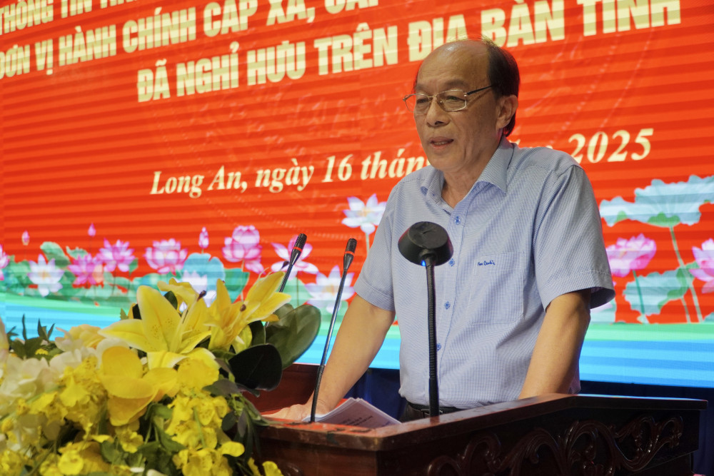 Ủy viên Ban Thường vụ Tỉnh ủy, Trưởng ban Tổ chức Tỉnh ủy – Lê Thanh Nghiêm thông tin tại hội nghị