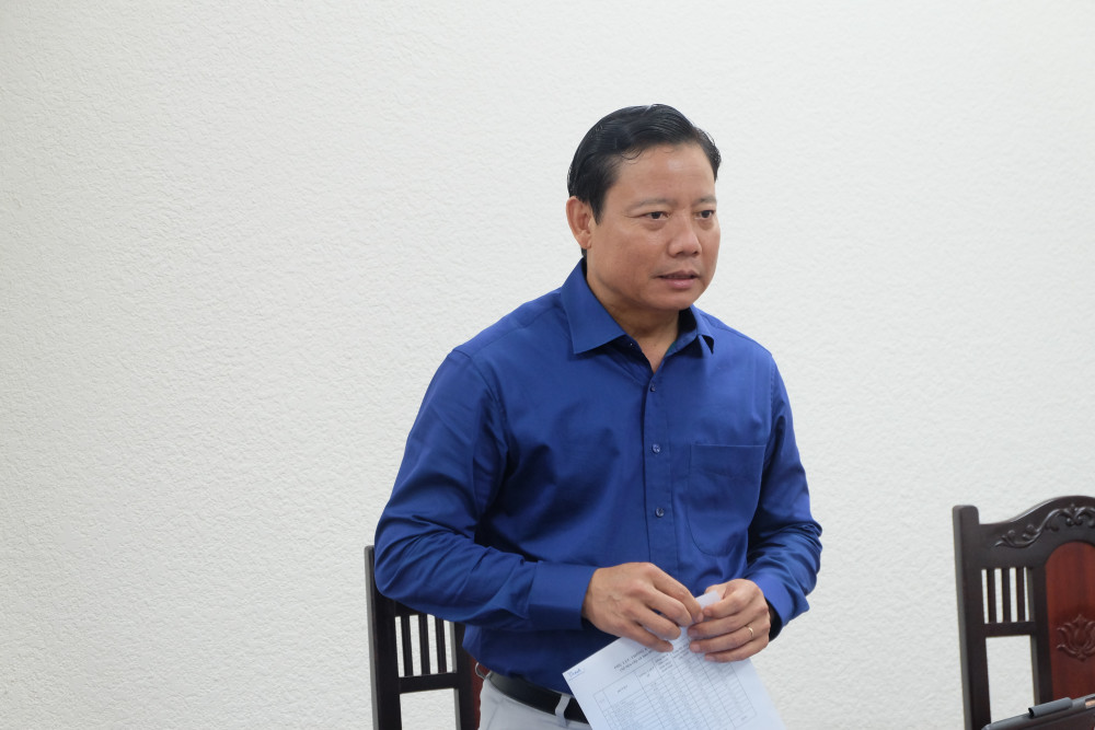 Phó Chủ tịch UBND tỉnh Long An - Phạm Tấn Hòa phát biểu tại buổi làm việc