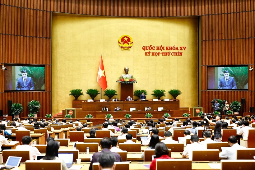 Một phiên họp toàn thể tại hội trường của Quốc hội. (Ảnh: TTXVN)