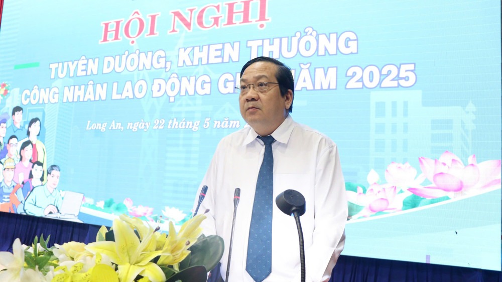 Ủy viên Ban Thường vụ Tỉnh ủy, Phó Chủ tịch UBND tỉnh – Nguyễn Minh Lâm phát biểu chỉ đạo tại hội nghị