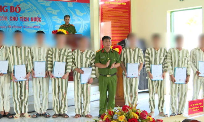 186 phạm nhân tại Trại giam Thạnh Hòa được hưởng đặc xá của Chủ tịch nước năm 2025