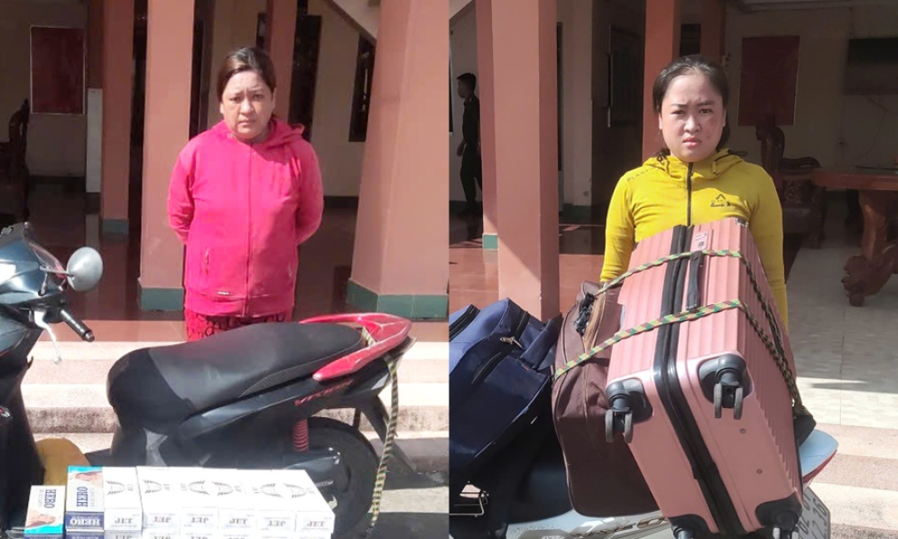 Giả dạng thợ trang điểm, dùng vali vận chuyển thuốc lá lậu