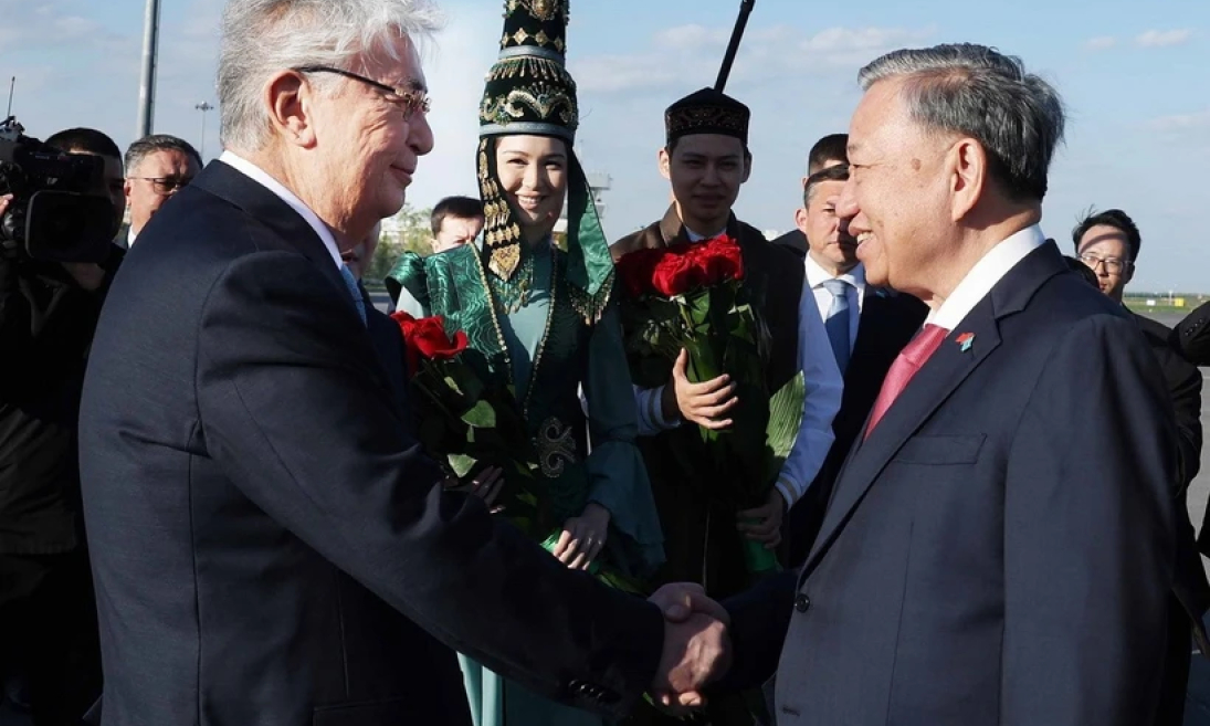 Lễ đón Tổng Bí thư Tô Lâm và Phu nhân thăm cấp Nhà nước Cộng hòa Kazakhstan
