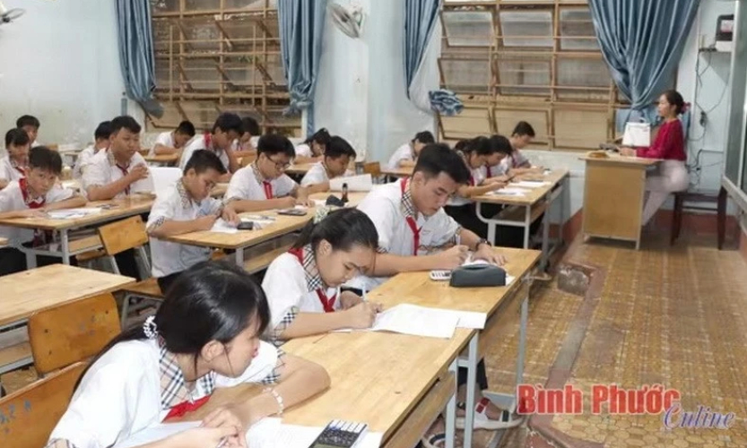 Lộ đề thi học kỳ môn Toán, hàng trăm học sinh tại Bình Phước phải thi lại