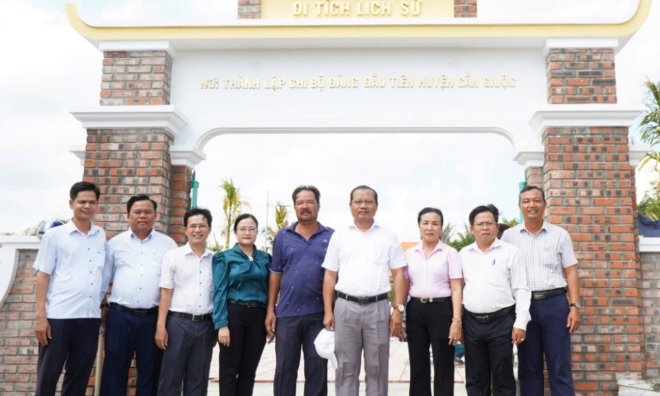 Cần Giuộc trùng tu Di tích nơi thành lập Chi bộ Đảng đầu tiên của huyện