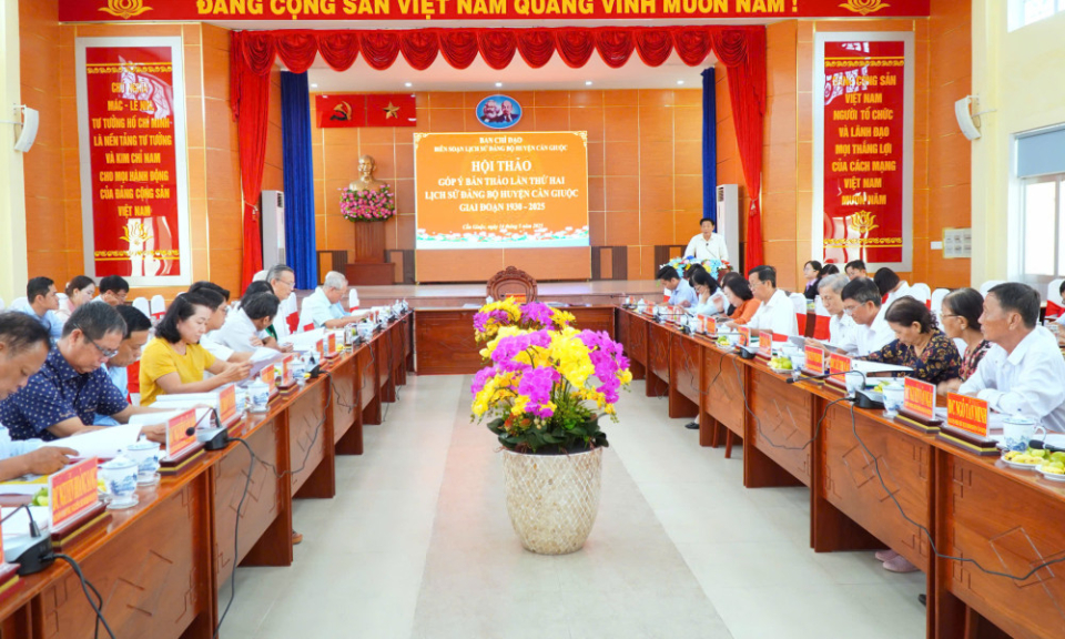 Góp ý bản thảo lần thứ 2 Lịch sử Đảng bộ huyện Cần Giuộc giai đoạn 1930 - 2025