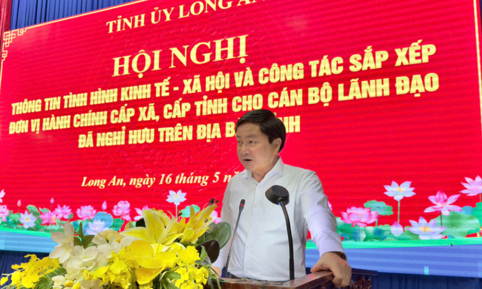 Long An is one of 10 provinces that completed the Project on rearranging administrative units early