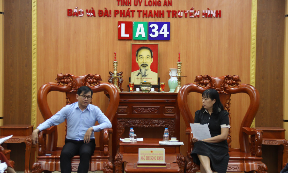 Đài Phát thanh Truyền hình Đồng Tháp học tập kinh nghiệm tại Báo và Đài Phát thanh Truyền hình Long An