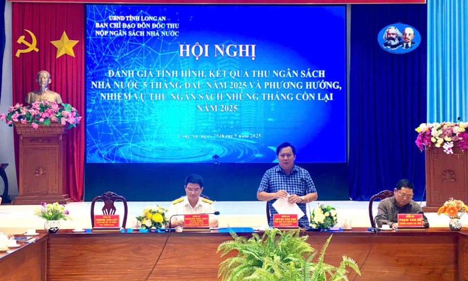 Long An thu ngân sách 5 tháng đầu năm đạt gần 14.000 tỉ đồng 