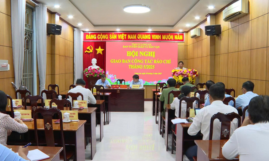 Hội nghị giao ban công tác báo chí tháng 5/2025