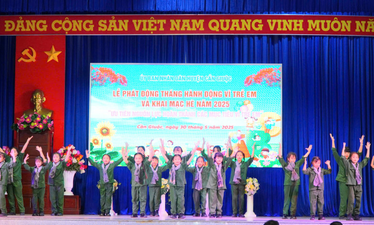 Cần Giuộc phát động Tháng hành động Vì trẻ em và khai mạc hè năm 2025