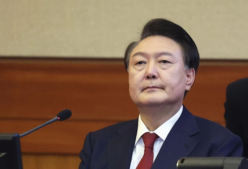 Cựu Tổng thống Hàn Quốc Yoon Suk Yeol. (Ảnh: Kyodo/TTXVN)