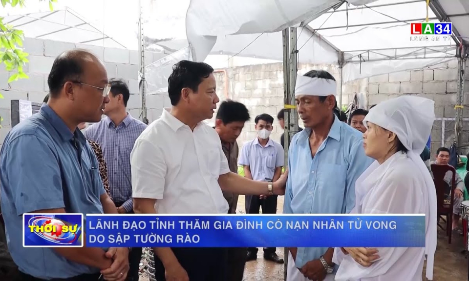 Lãnh đạo tỉnh thăm gia đình có nạn nhân tử vong do sập tường rào