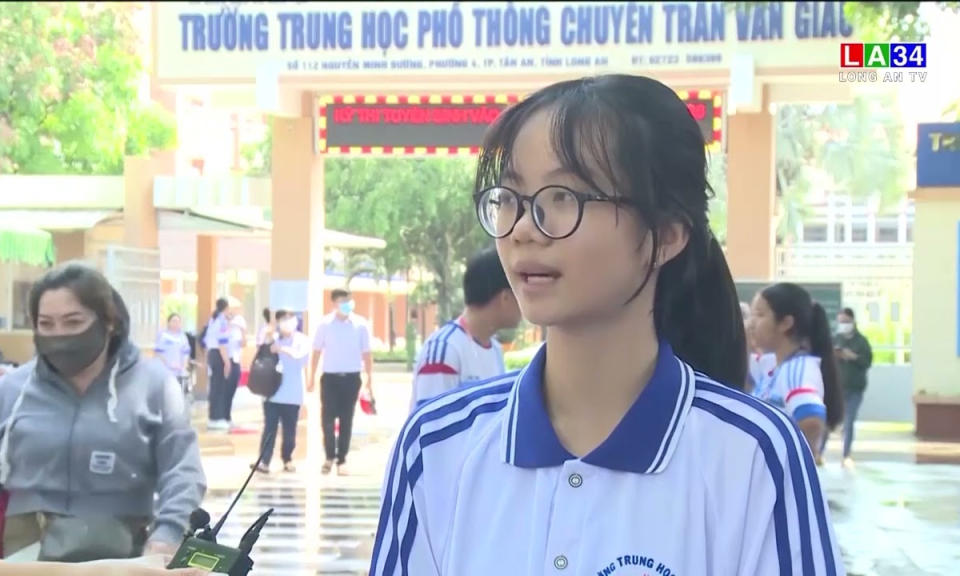 Thí sinh ổn định tâm lý, sẵn sàng bước vào kỳ thi tuyển sinh lớp 10