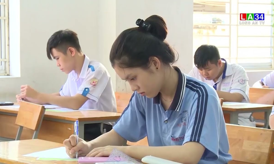 Hơn 16.600 thí sinh tại Long An hoàn thành môn thi cuối cùng kỳ thi tuyển sinh lớp 10