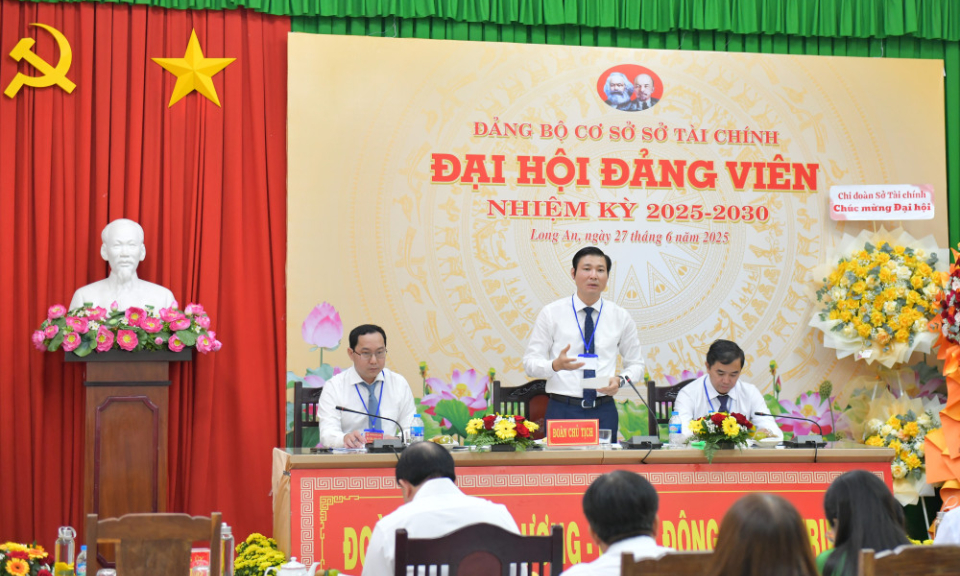 Đảng bộ cơ sở Sở Tài chính tổ chức Đại hội đảng viên nhiệm kỳ 2025-2030
