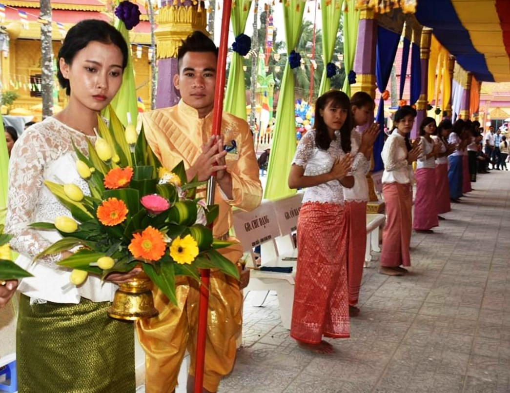 Một buổi lễ của người Khmer tại Chùa Cù Là