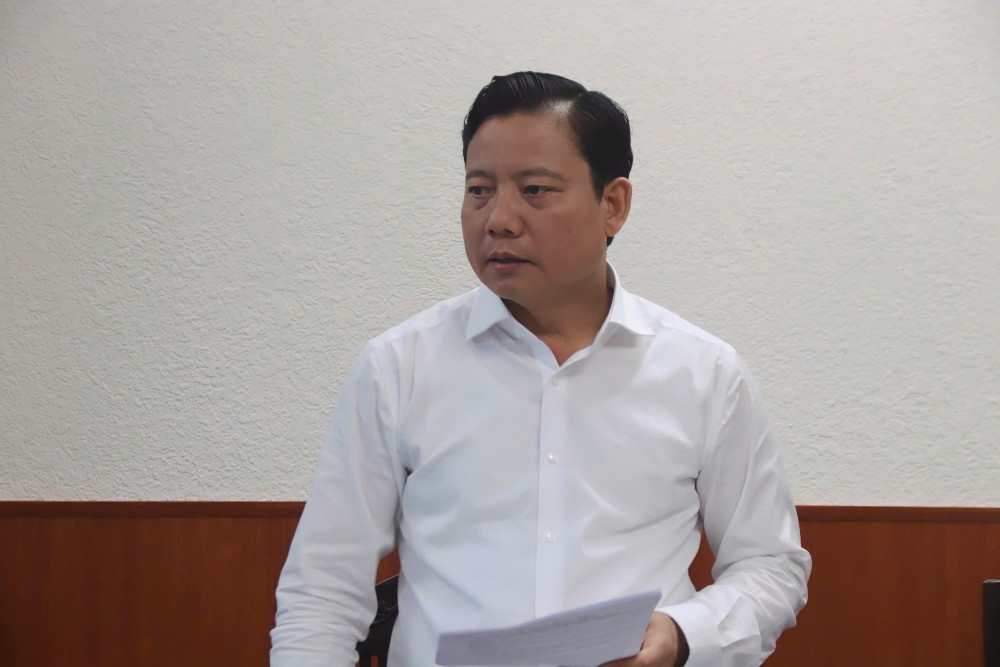 Phó Chủ tịch UBND tỉnh Phạm Tấn Hoà phát biểu chỉ đạo tại cuộc họp