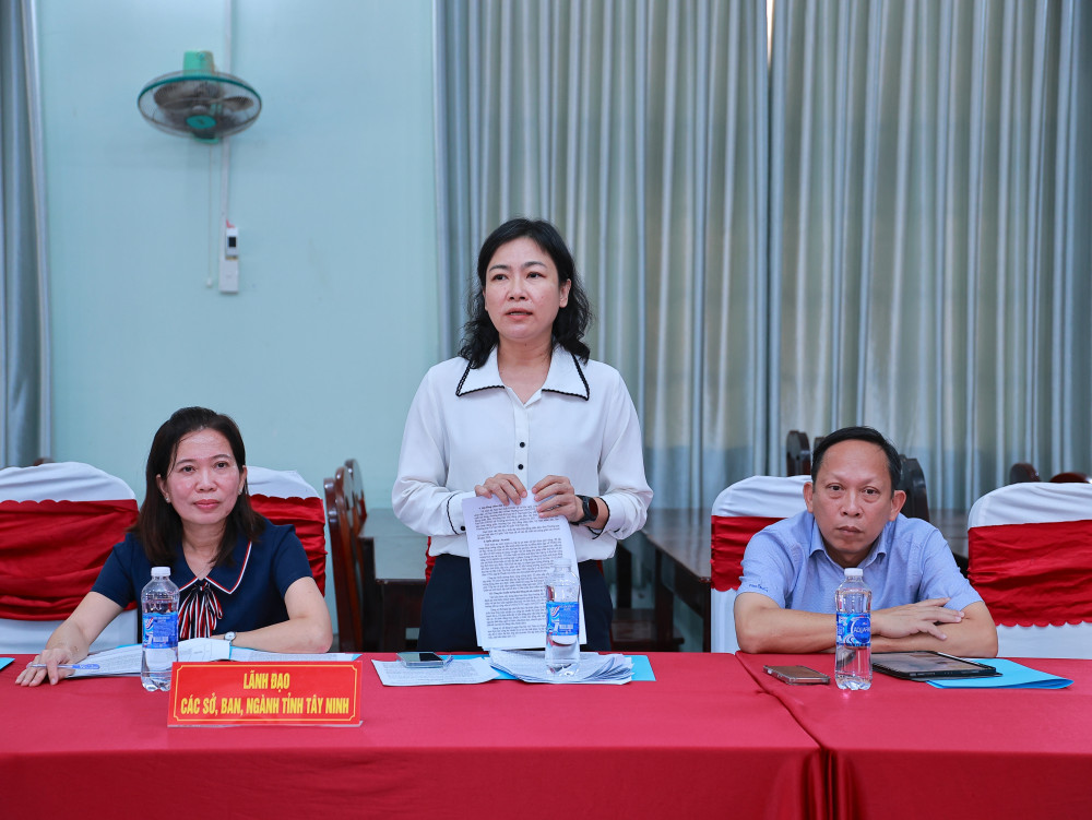 Lãnh đạo Sở Tài chính báo cáo tình hình bố trí ngân sách cho cấp xã sau sáp nhập