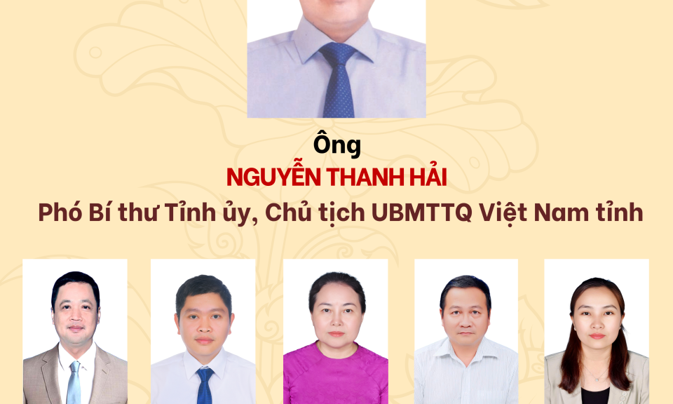 Danh sách Ban Thường trực UBMTTQ Việt Nam tỉnh Tây Ninh nhiệm kỳ 2024-2029