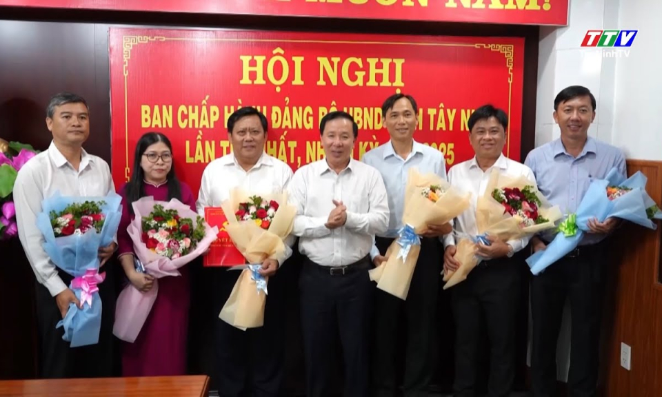 Đảng bộ UBND tỉnh Tây Ninh có 58 tổ chức đảng trực thuộc