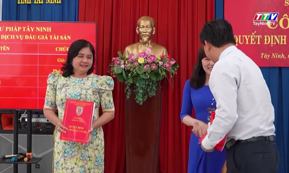 Sở Tư pháp tỉnh Tây Ninh ra mắt bộ máy mới