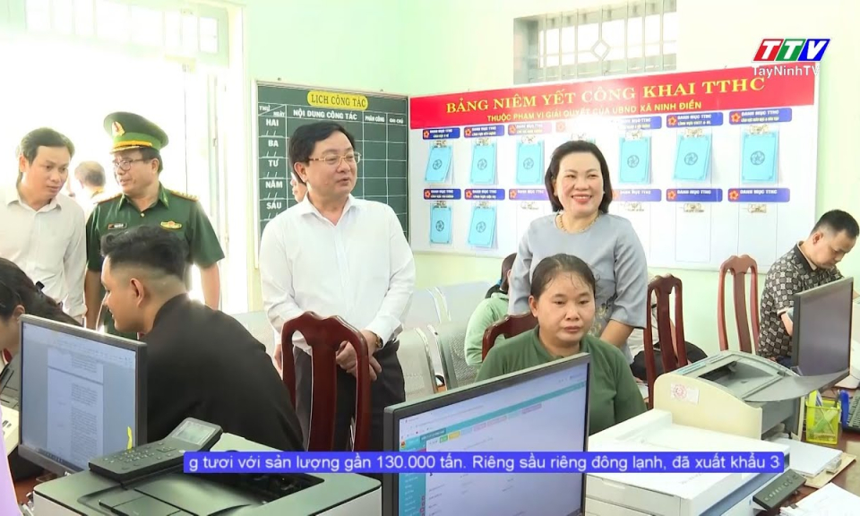 Bí thư Tỉnh ủy làm việc với chính quyền xã Ninh Điền