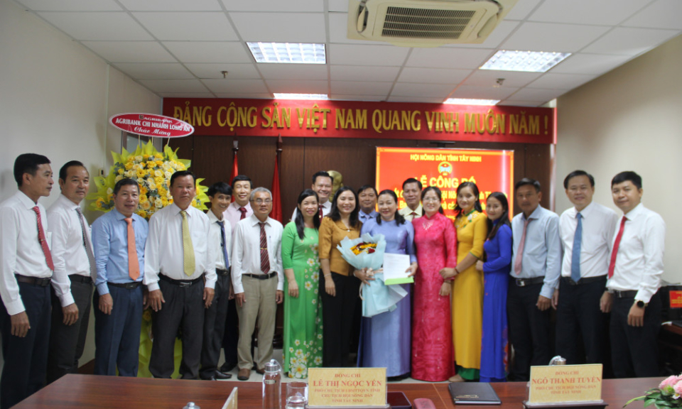 Bà Lê Thị Ngọc Yến làm Chủ tịch Hội Nông dân tỉnh Tây Ninh
