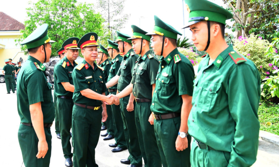 Bộ Chỉ huy Quân sự tỉnh Tây Ninh thăm, kiểm tra các đơn vị sau sáp nhập