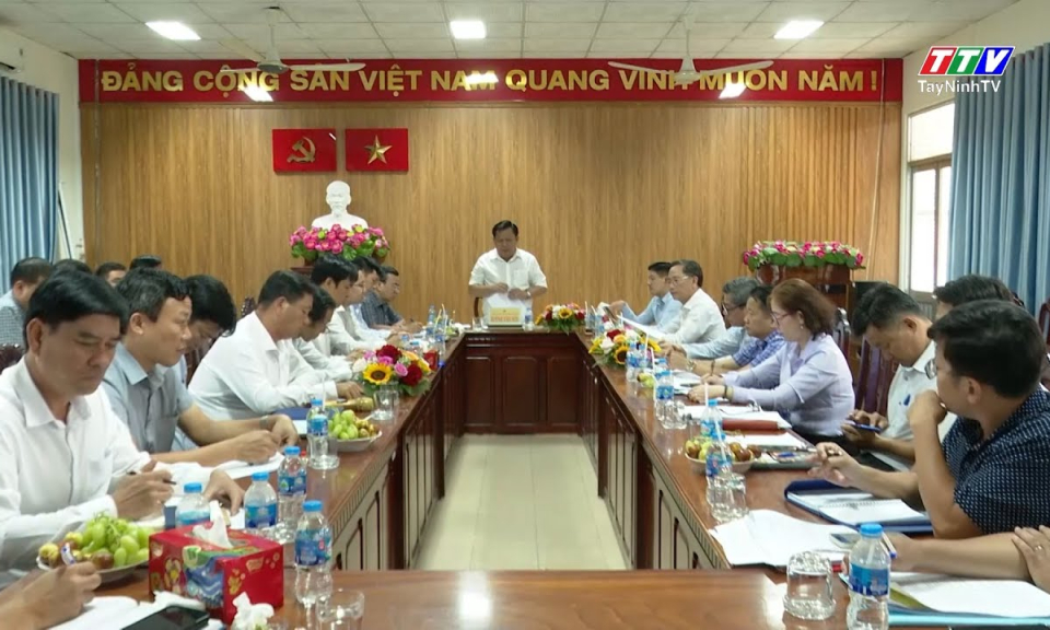 UBND tỉnh làm việc với Ban Quản lý dự án đầu tư xây dựng