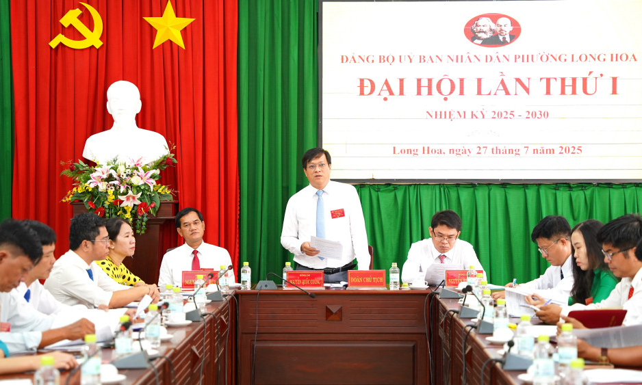 Đại hội Đảng bộ UBND phường Long Hoa lần thứ I, nhiệm kỳ 2025-2030