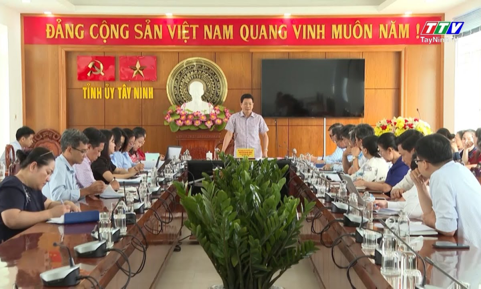 Lãnh đạo tỉnh làm việc với Báo và phát thanh, truyền hình Tây Ninh