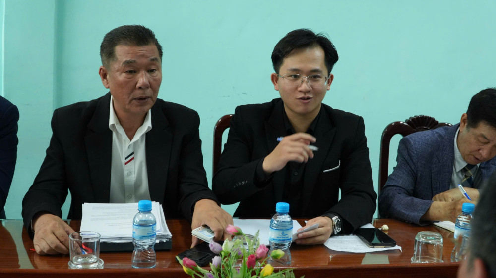Lãnh đạo Liên đoàn Quốc tế trao đổi đa văn hóa châu Á - Hàn Quốc trao đổi tại buổi làm việc
