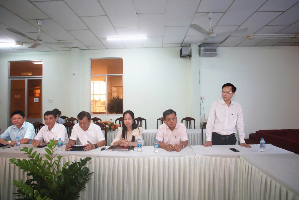 Giám đốc Sở Văn hoá, Thể thao và Du lịch tỉnh Tây Ninh Trần Anh Minh phát biểu tại buổi lễ