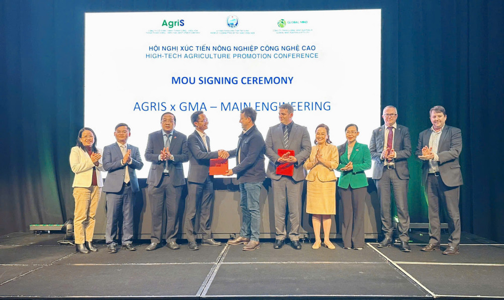 Nghi thức ký kết Biên bản ghi nhớ hợp tác (MoU) giữa Công ty Agris và Công ty GMA