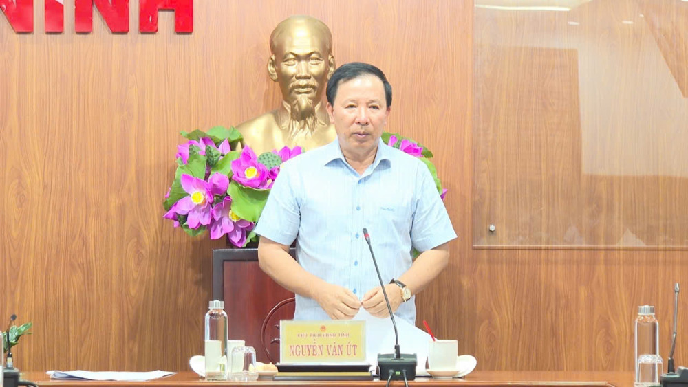 Phó Bí thư Tỉnh ủy, Chủ tịch UBND tỉnh Nguyễn Văn Út phát biểu chỉ đạo