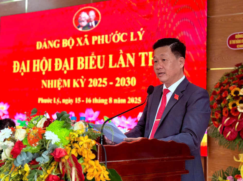 Đồng chí Nguyễn Hoàng Lâm được chỉ định giữ chức vụ Bí thư Đảng ủy xã Phước Lý nhiệm kỳ 2025-2030