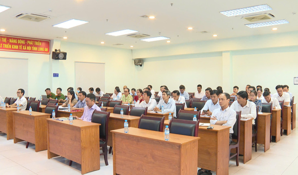 Học viên tham dự khóa đào tạo tại Hội trường Sở Khoa học và Công nghệ – Cơ sở 1
