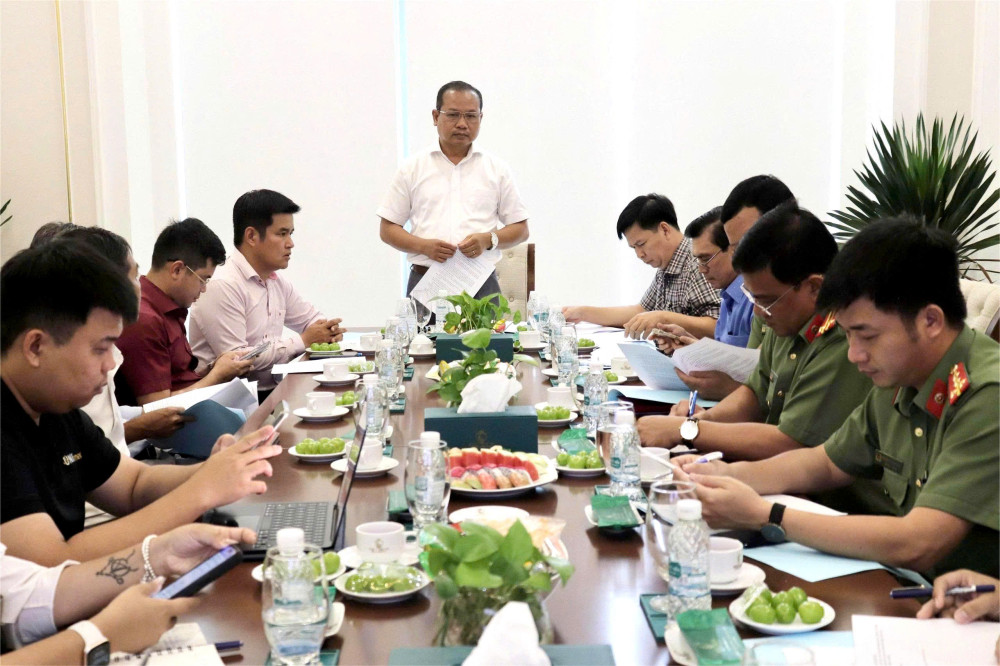 Trưởng ban Quản lý Khu kinh tế tỉnh Trương Thanh Liêm đề nghị chủ đầu tư tổ chức Lễ khởi công trang trọng, ý nghĩa, đúng tiến độ và kế hoạch đề ra
